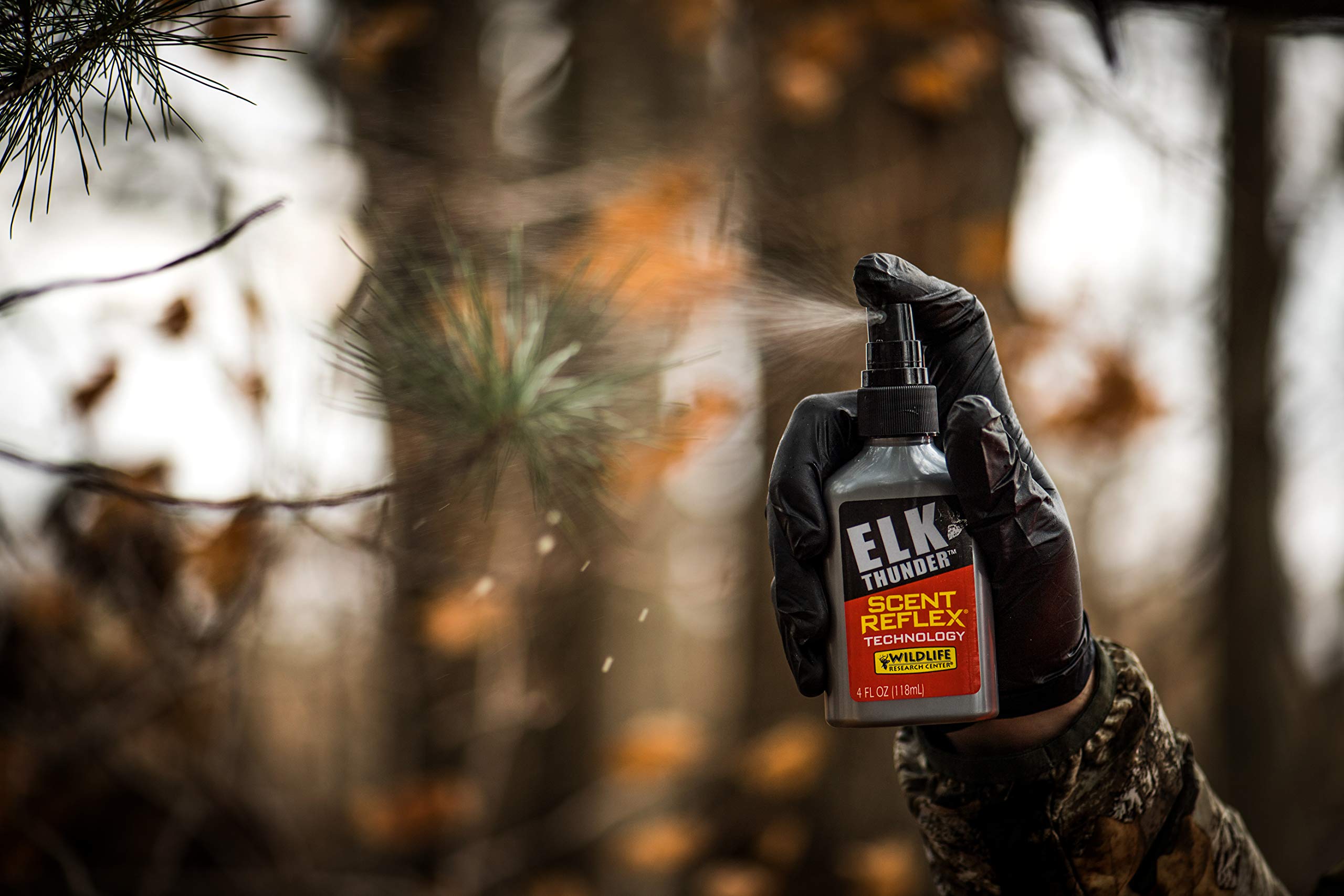 Elk Thunder 4 oz pump spray for pre-rut and rut field use