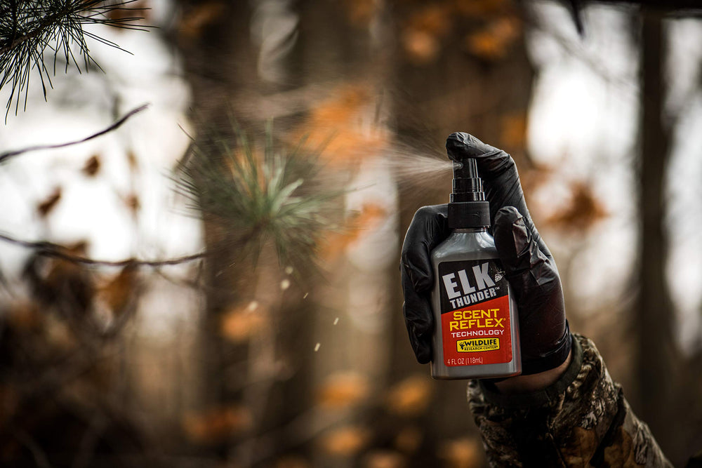 Elk Thunder 4 oz pump spray for pre-rut and rut field use