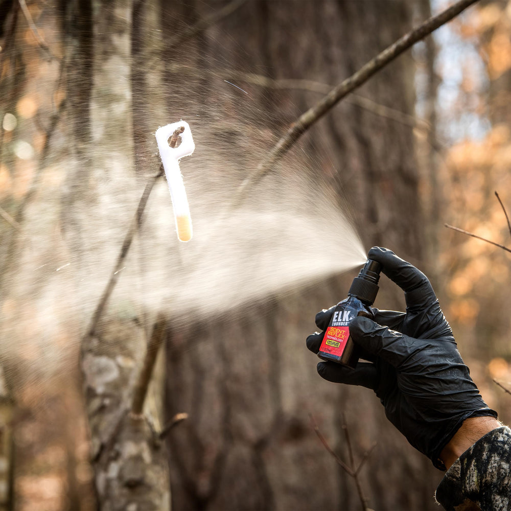 Wildlife Research Center Elk Thunder Scent in field on trail attractant