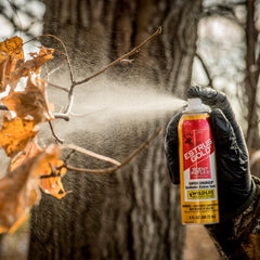 Wildlife Research Center Estrus Gold Spray bag-on-valve preserves potency and purity.