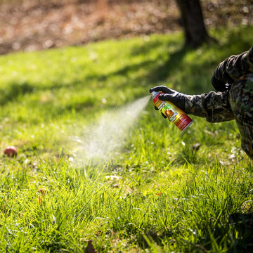 Wildlife Research Center forest stand with attractant ready for field use