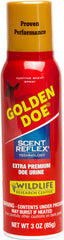 Wildlife Research Center Golden Doe Attractor aerosol can for versatile field scent dispersal.