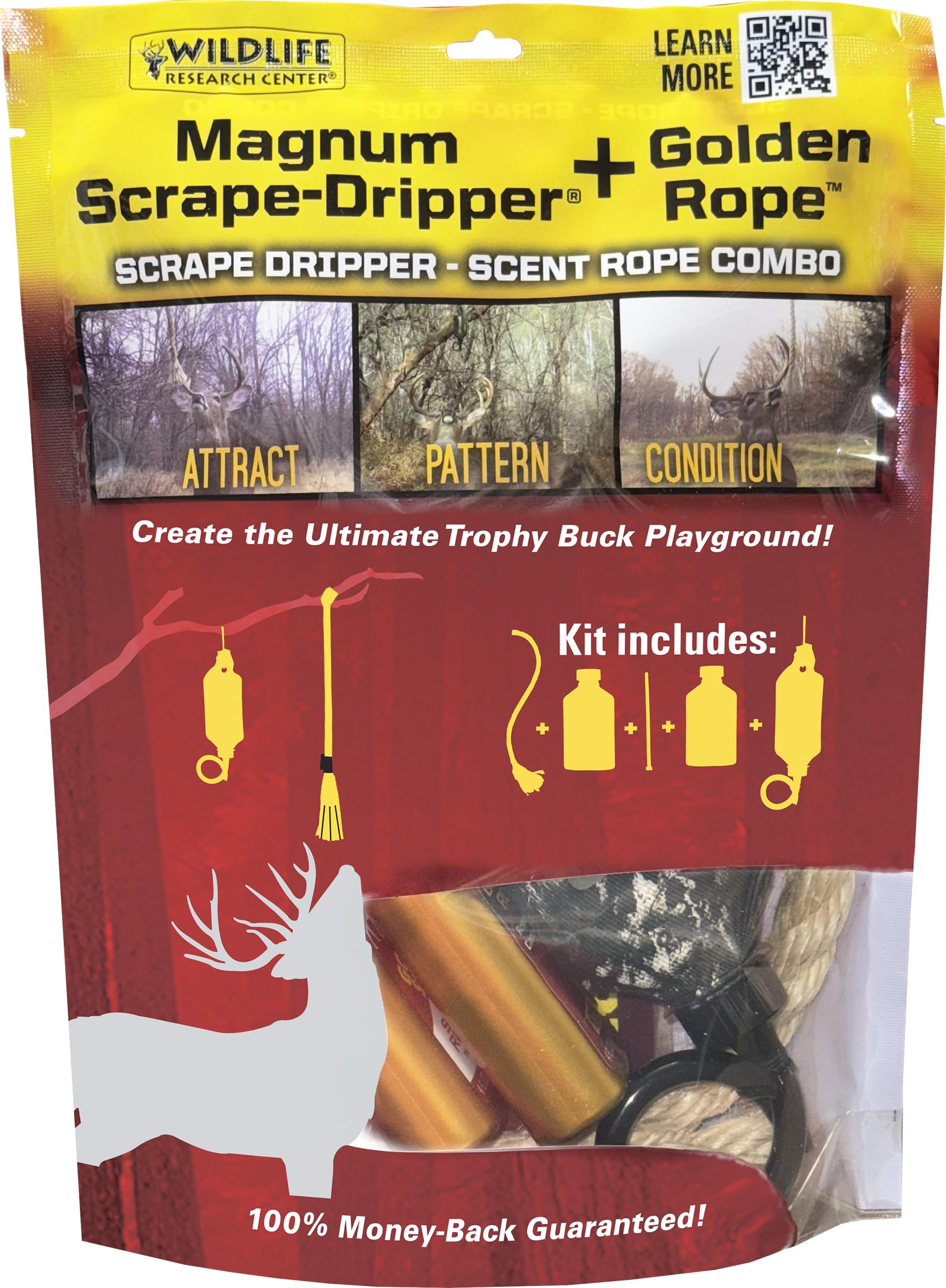 Wildlife Research Center Golden Rope scent rope for year-round deer attraction