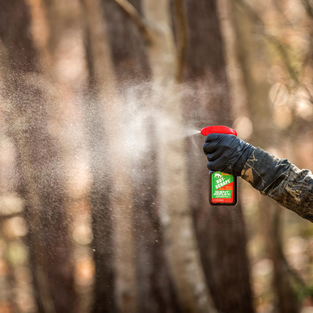 Wildlife Research Center Hot-Scrape used with Key-Wick for enhanced scent exposure.