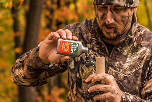 Wildlife Research Center Hot-Scrape 4 oz bottle in outdoor setting