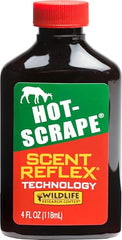 Wildlife Research Center Hot-Scrape label-front view emphasizing no deer urine