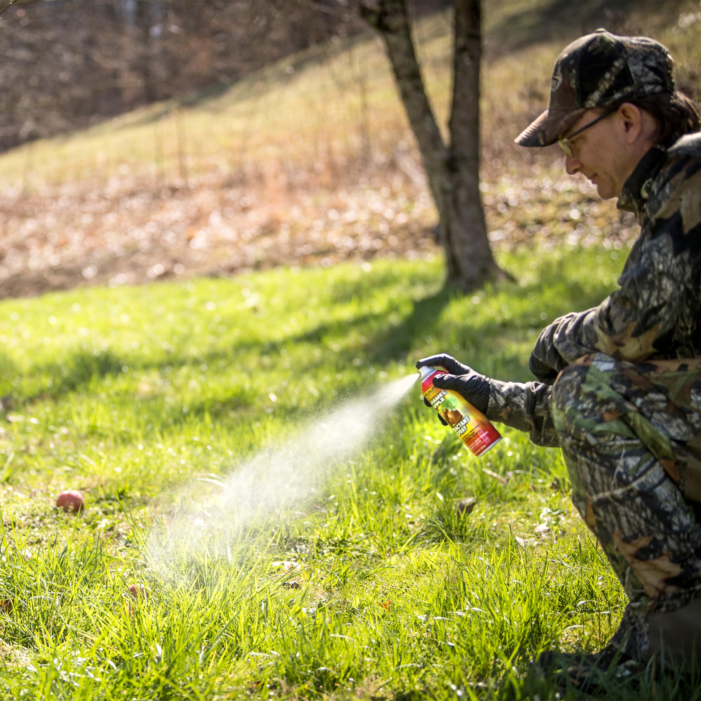 Wildlife Research Center nature scene with scent lure in action
