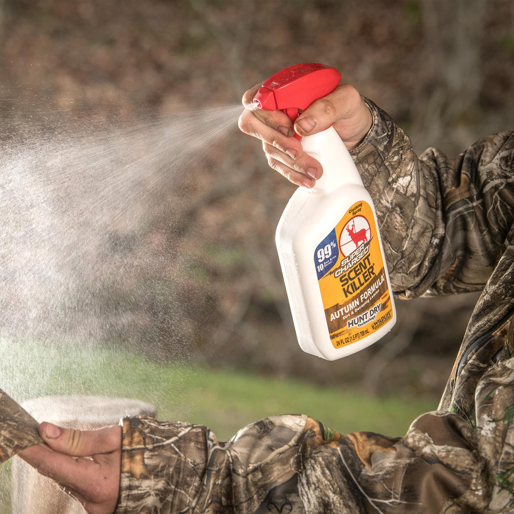 Wildlife Research Center odor elimination spray label emphasizing field-ready odor control.