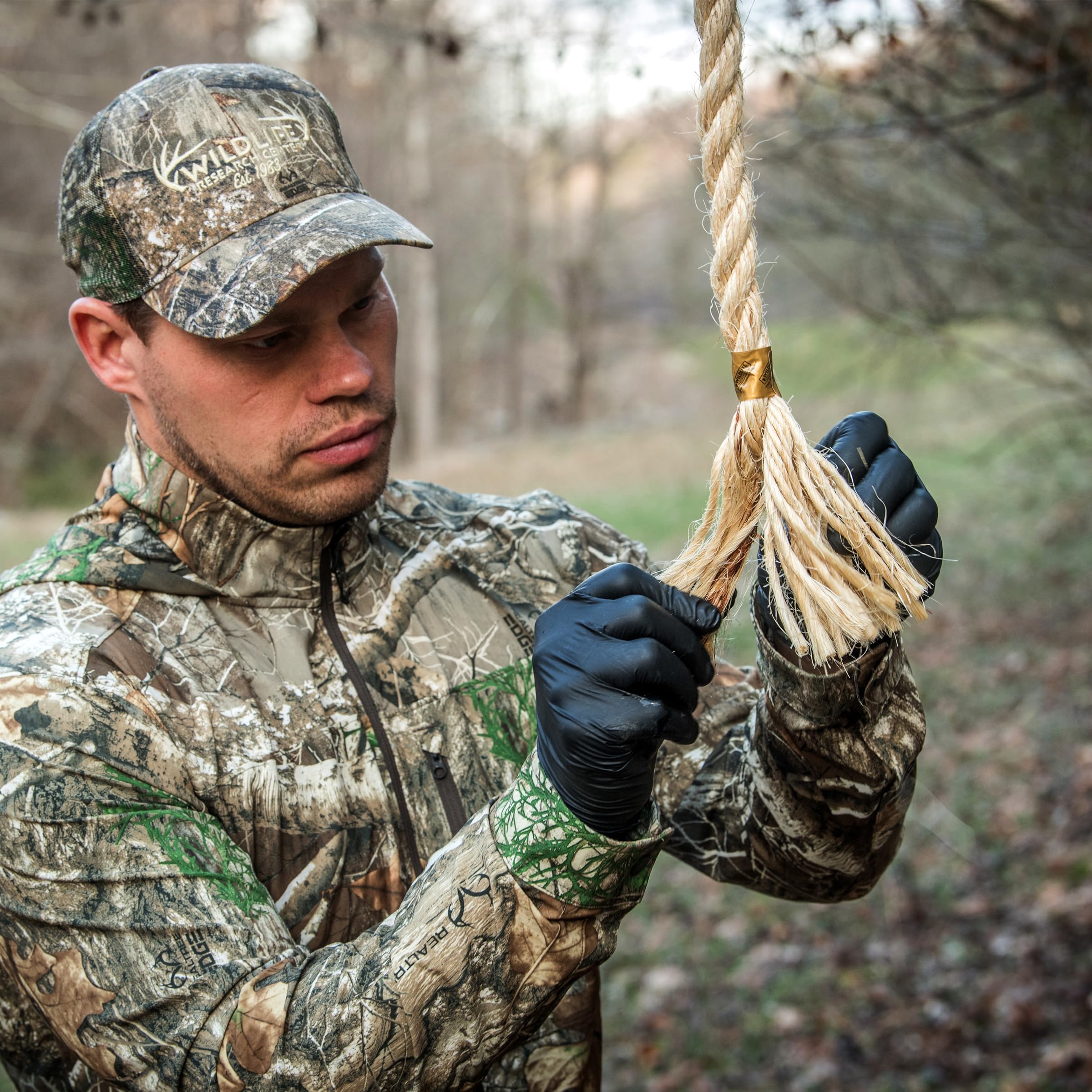 Wildlife Research Center pre-cut scent ropes ready to fray and hang
