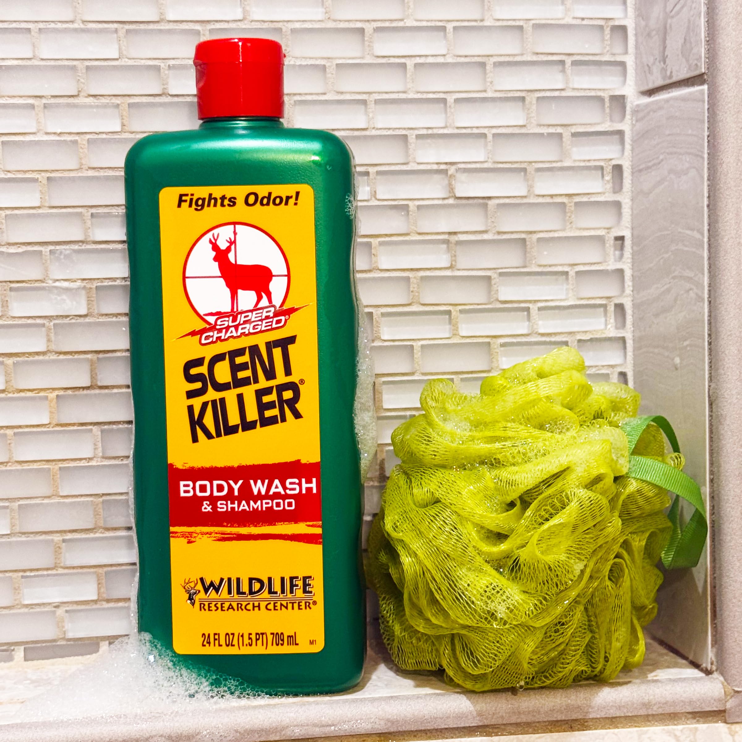 Wildlife Research Center Scent Killer 540-24 apply routine shows comfortable skin-friendly lather.