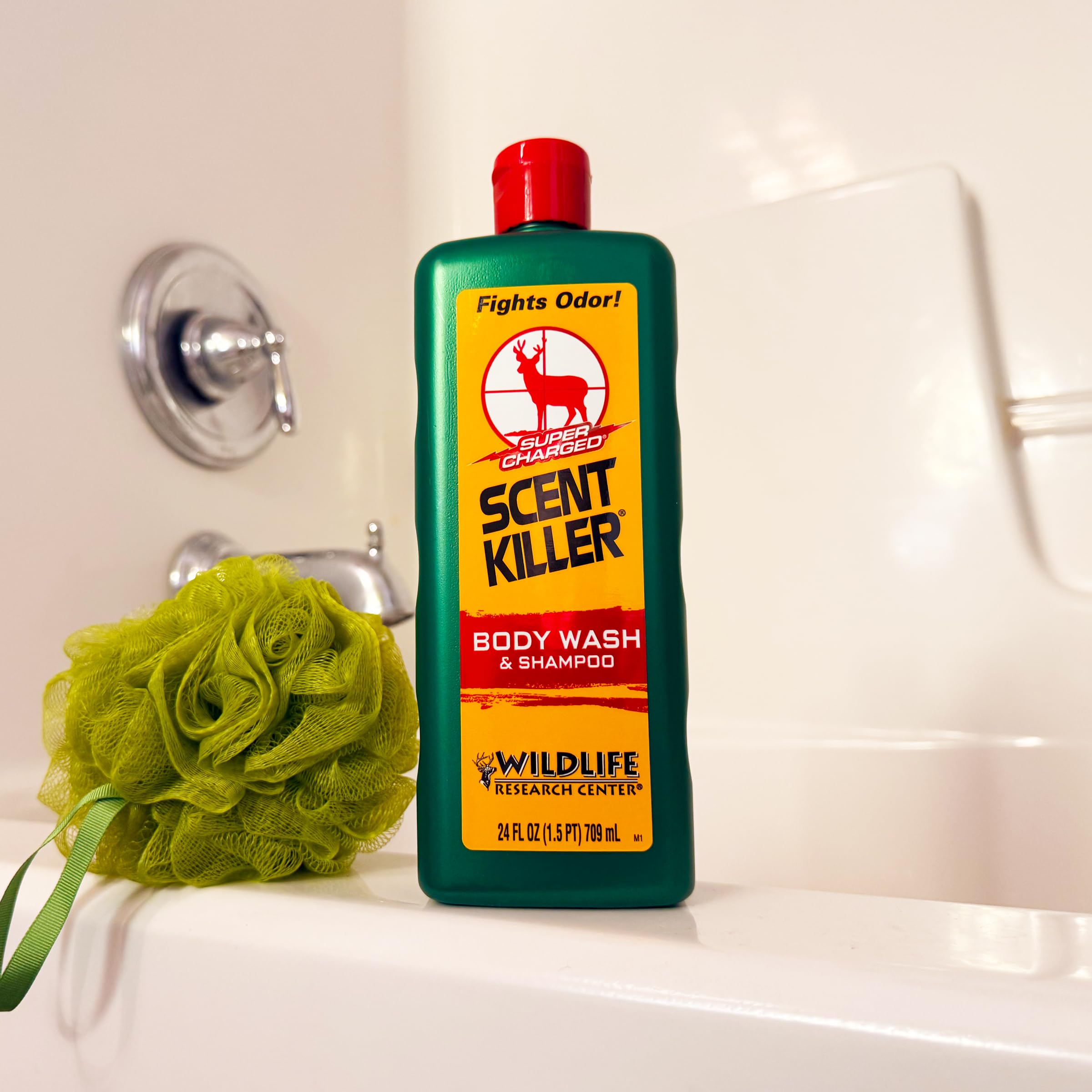 Wildlife Research Center Scent Killer 540-24 packaging emphasizes long-lasting odor defense.