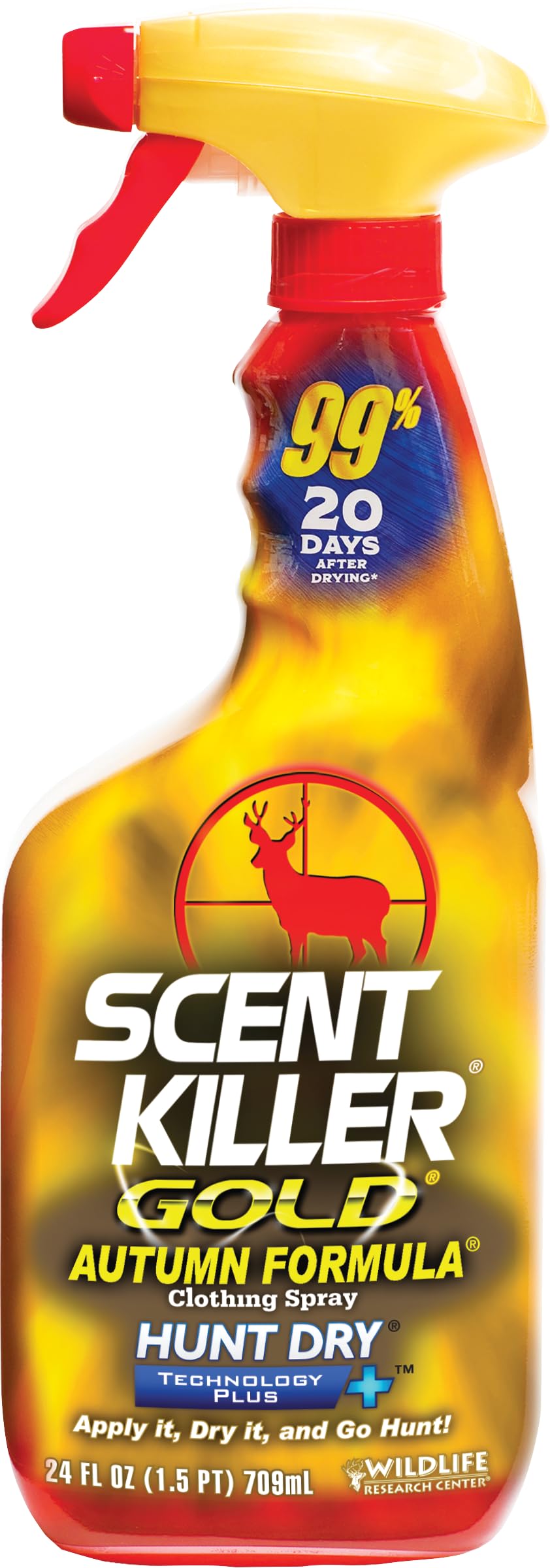 Wildlife Research Center Scent Killer Gold Autumn bottle for field odor control.