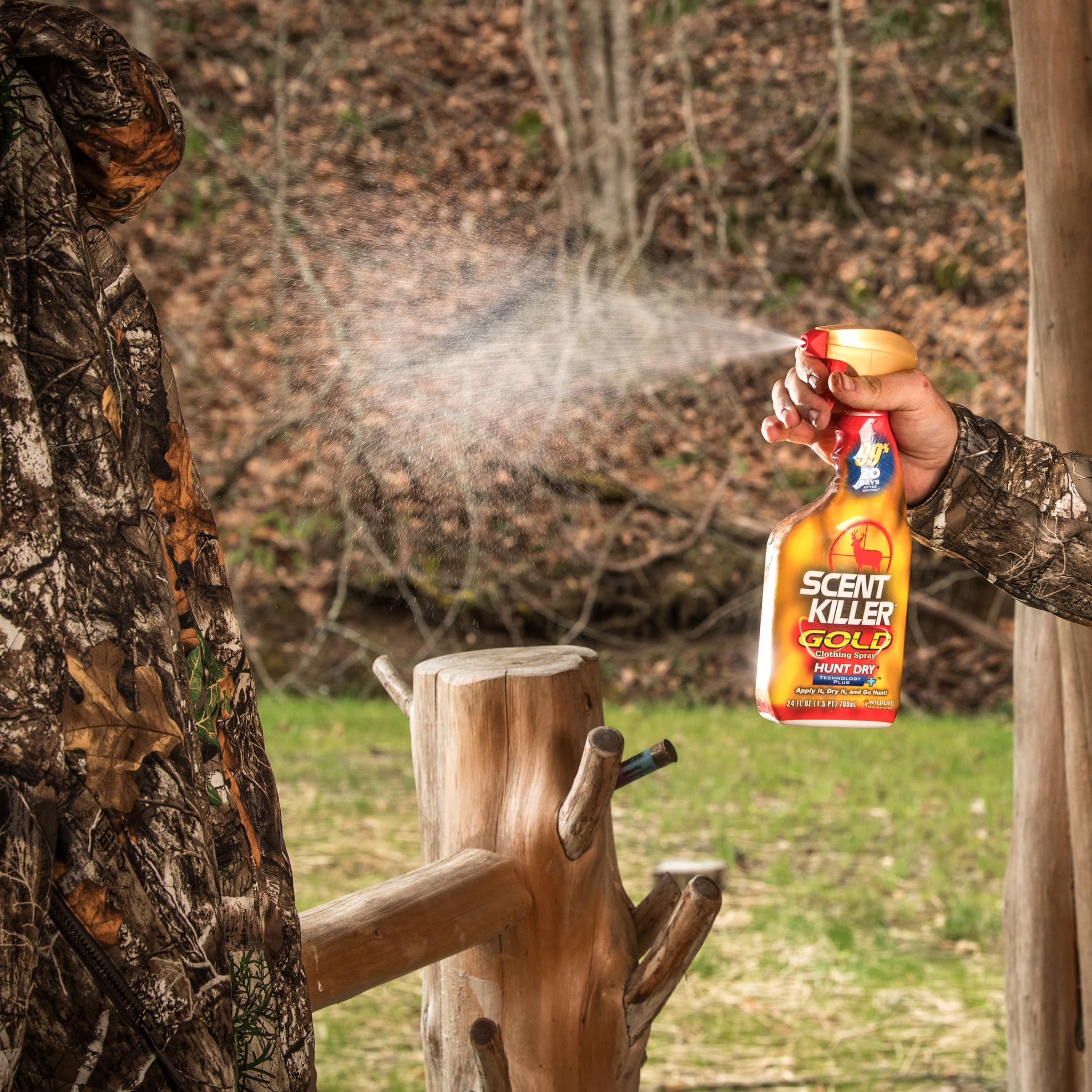 Outerwear treated with Scent Killer Gold for field stealth.