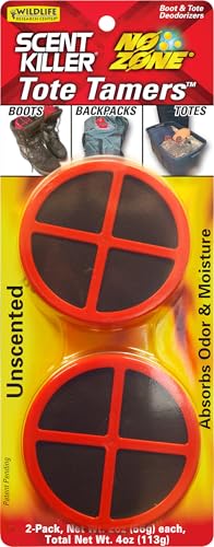 Wildlife Research Center Scent Killer No Zone Tote Tamers in bag combat moisture