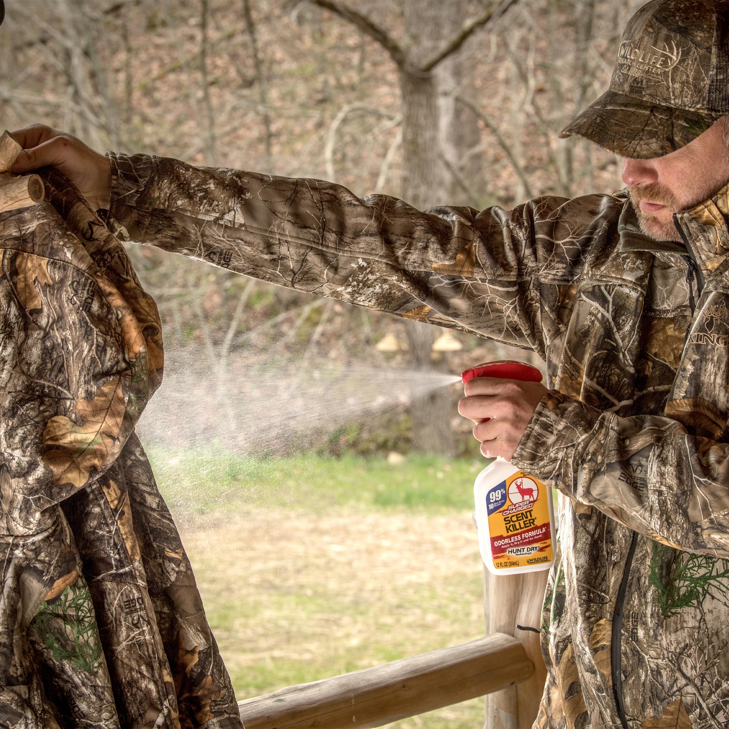 Wildlife Research Center Scent Killer spray pistol-grip design for easy field use
