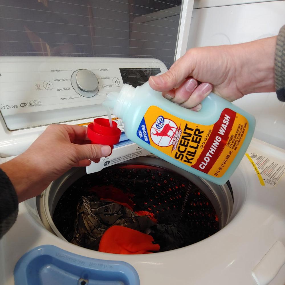 Wildlife Research Center Scent Killer Super Charged Clothing Wash bottle cap pour for field laundry