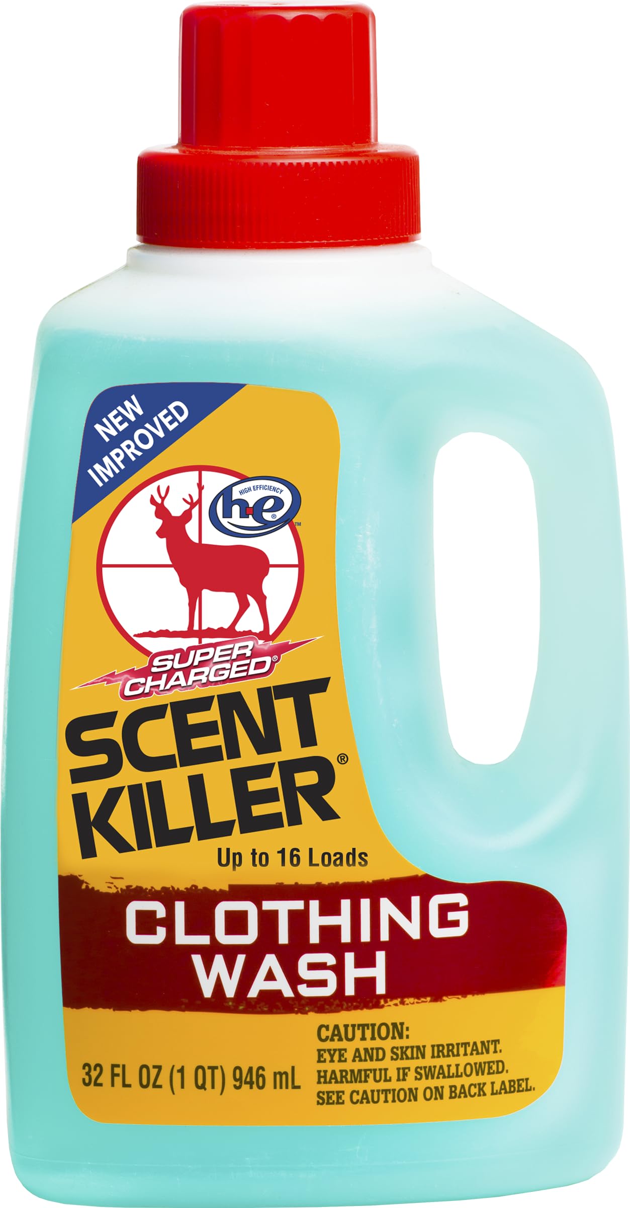 Wildlife Research Center Scent Killer Super Charged Clothing Wash pour reduces hunting scent during laundry