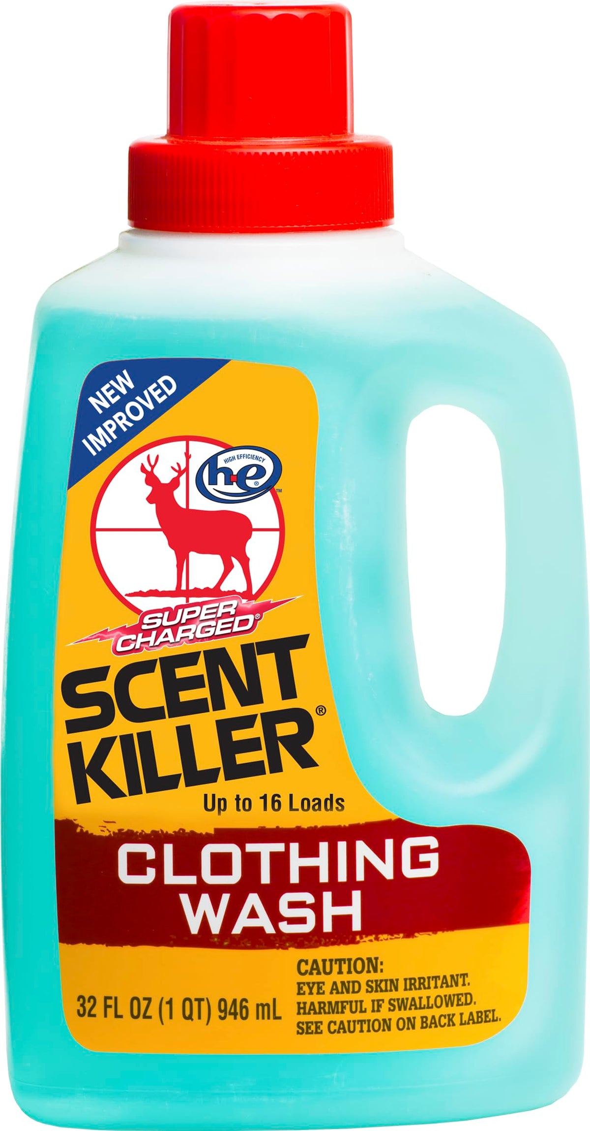 Wildlife Research Center Scent Killer Super Charged Clothing Wash pour reduces hunting scent during laundry