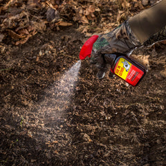 Wildlife Research Center scent-trail application in field for buck attraction.