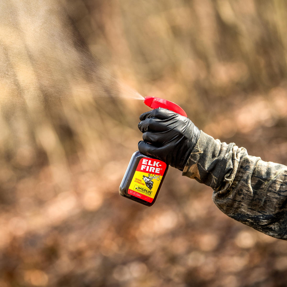 Warning label on Elk-Fire container with cautious use guidance