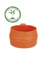 Wildo Fold-A-Cup Large Orange, lightweight design ideal for hiking and camping.