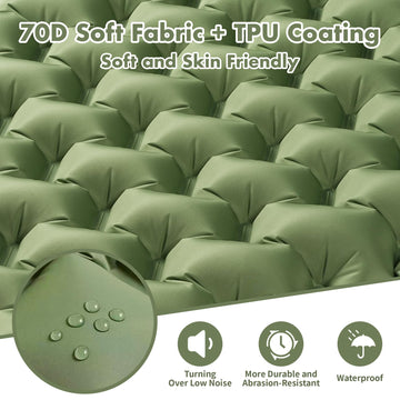 Wildoms sleeping pad folds compactly to 11 by 4.7 inches.