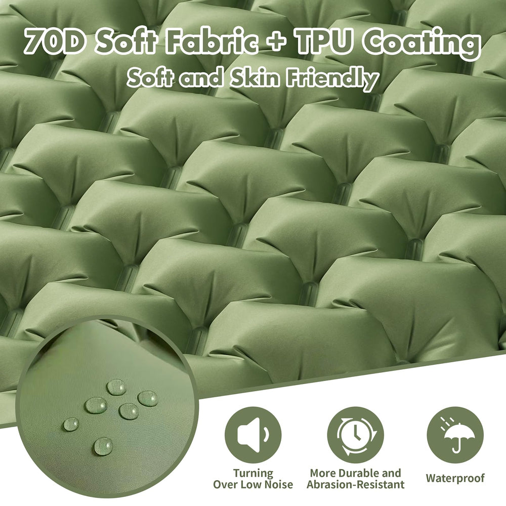 Wildoms sleeping pad folds compactly to 11 by 4.7 inches.