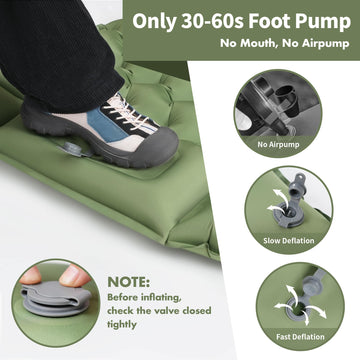 Wildoms sleeping pad modular design allows forming a double mattress.