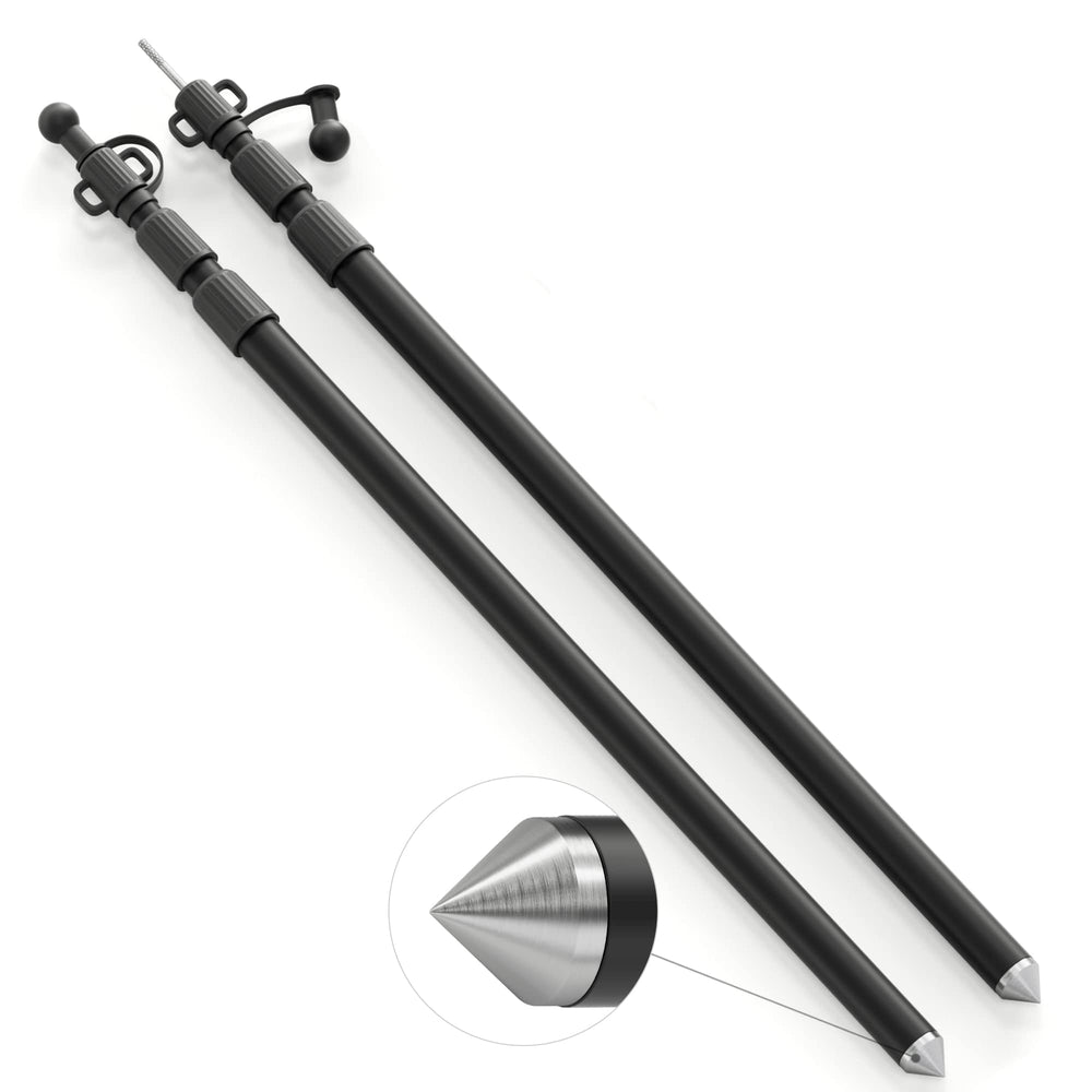 Wildroad tarp poles in compact assembly demonstrate quick campsite setup.