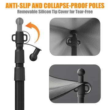 Wildroad tarp-poles storage bag keeps components organized on trips
