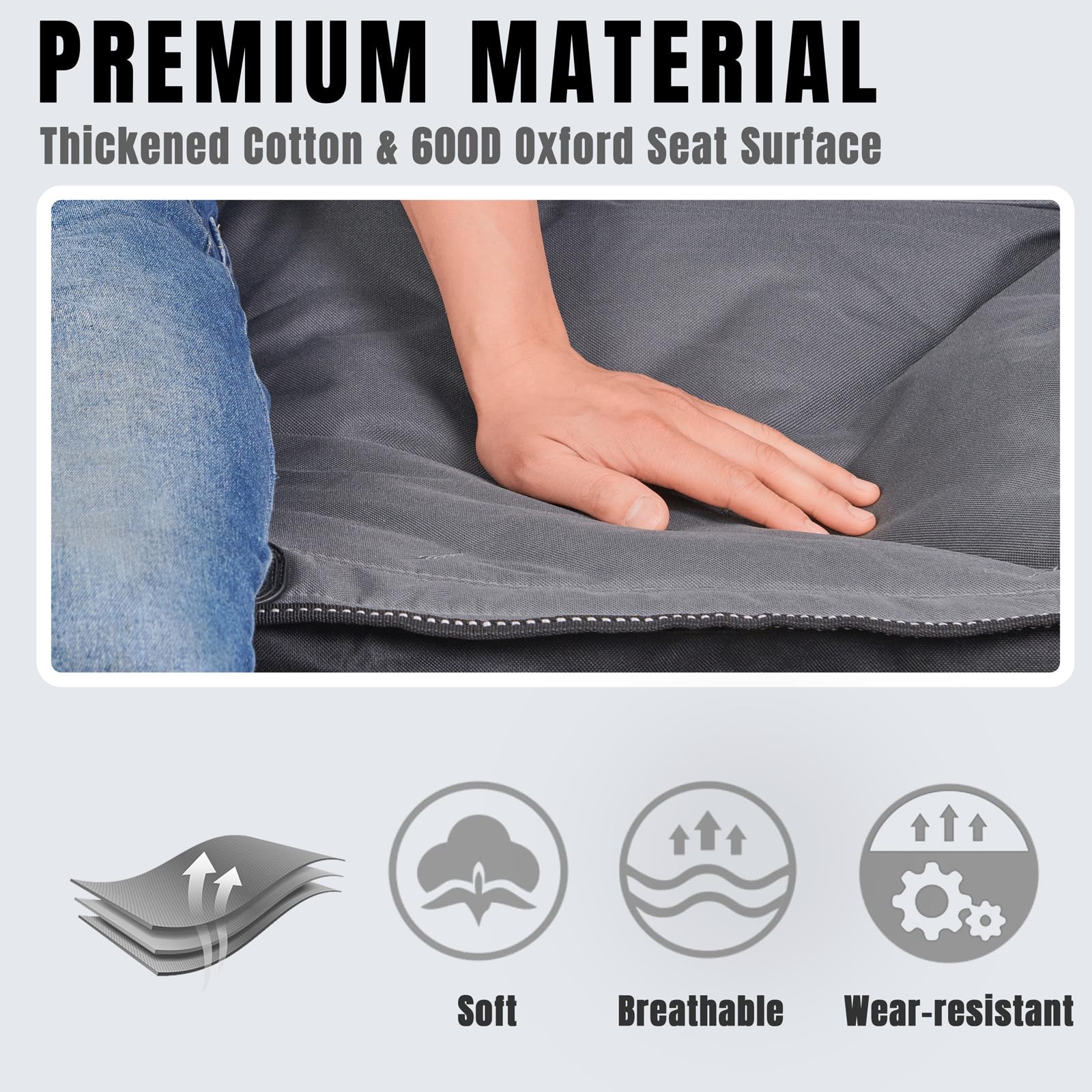 WILDROOTS outdoor folding double chair carry bag shows portable travel convenience.