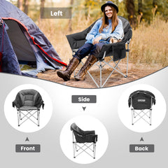 WILDROOTS heavy-duty cushion ensures durable seating on rugged outdoors.