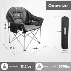 WILDROOTS oversize XL high backrest supports head and neck in comfort.