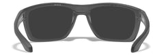 Wiley X Kingpin blue mirror lenses enhance contrast on bright biking days