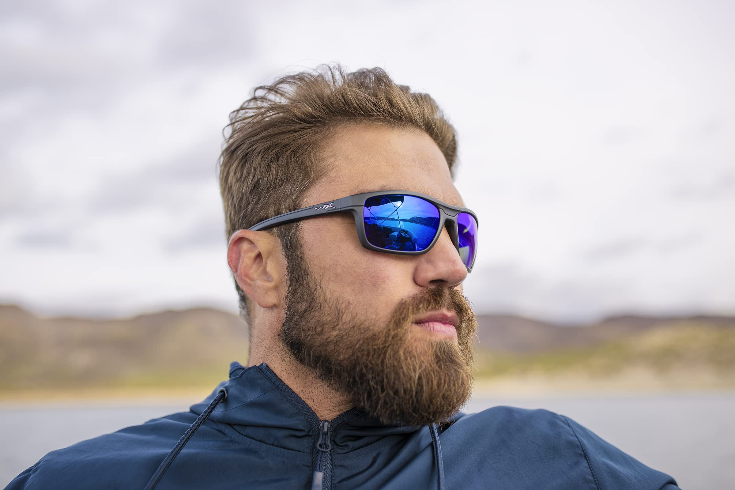 Wiley X Kingpin polycarbonate lenses offer impact resistance and clear visibility