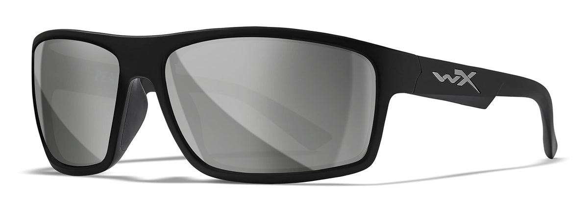 Wiley X Peak sunglasses with matte black frames for all-day comfort and eye protection.