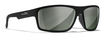 Wiley X Peak sunglasses with silver flash lenses offering high-clarity outdoor viewing.
