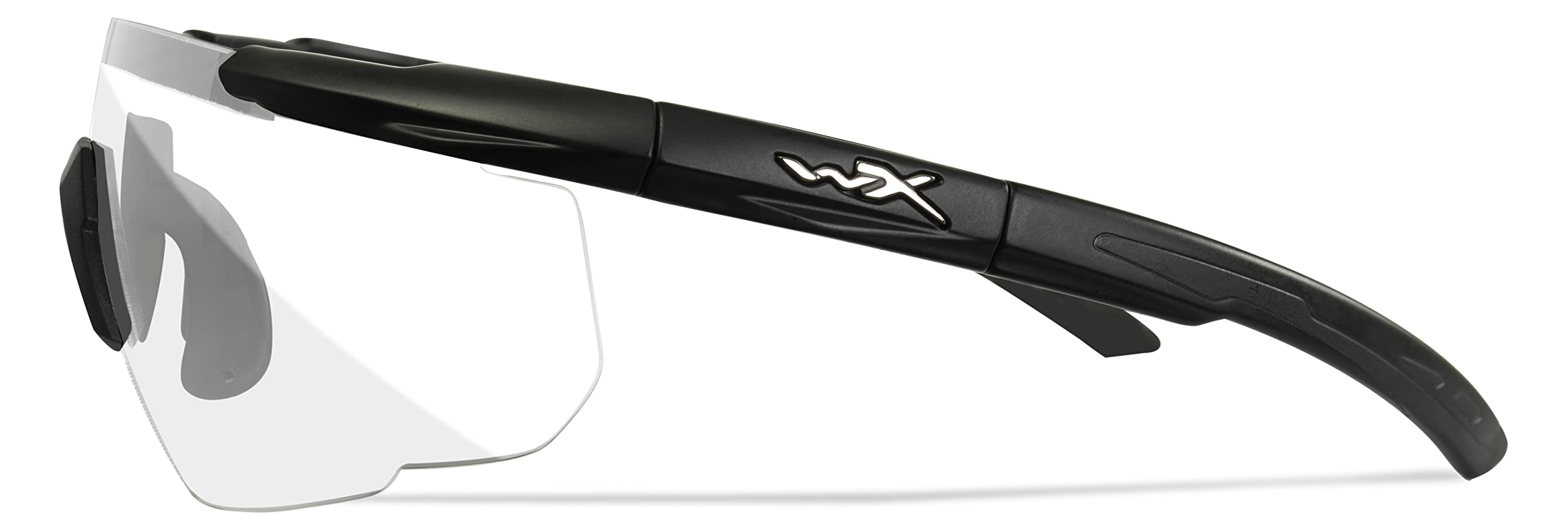 Wiley X Saber Advanced flexible nose piece offering secure, comfortable fit during long sessions