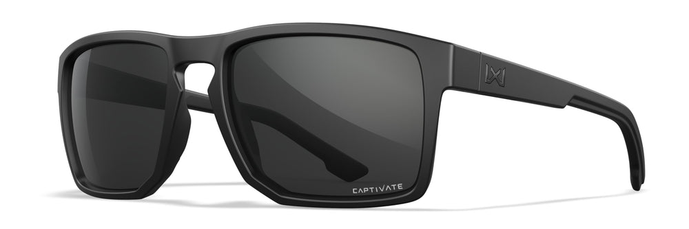 Wiley X WX Founder sunglasses with gray lenses for outdoor clarity