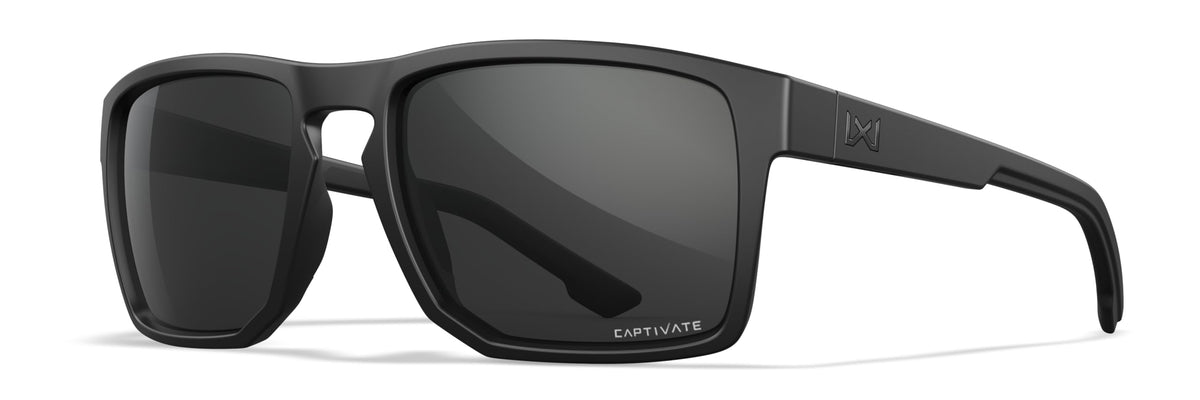 Wiley X WX Founder sunglasses with gray lenses for outdoor clarity