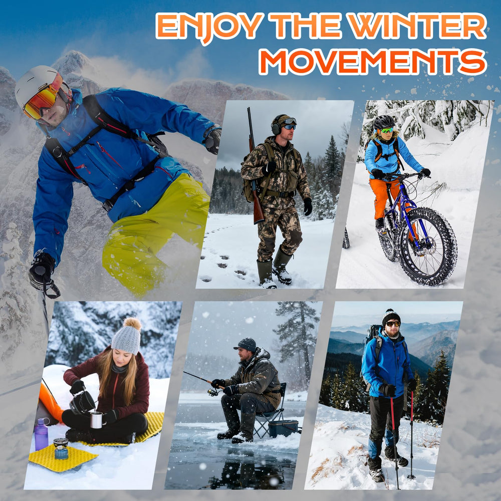 Wilkpow heated gloves ideal for skiing cycling hunting and winter work