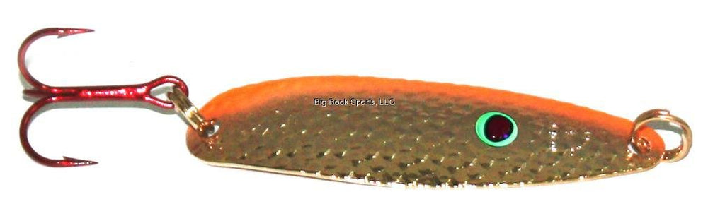 Williams Nipigon N33 in gold and orange nu-wrinkle finish, ideal trolling spoon for multi-species fishing