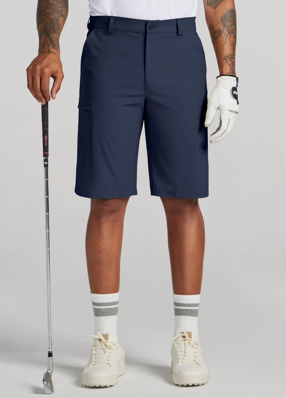 Willit men's golf shorts 11in navy back pocket offers secure space for essentials.