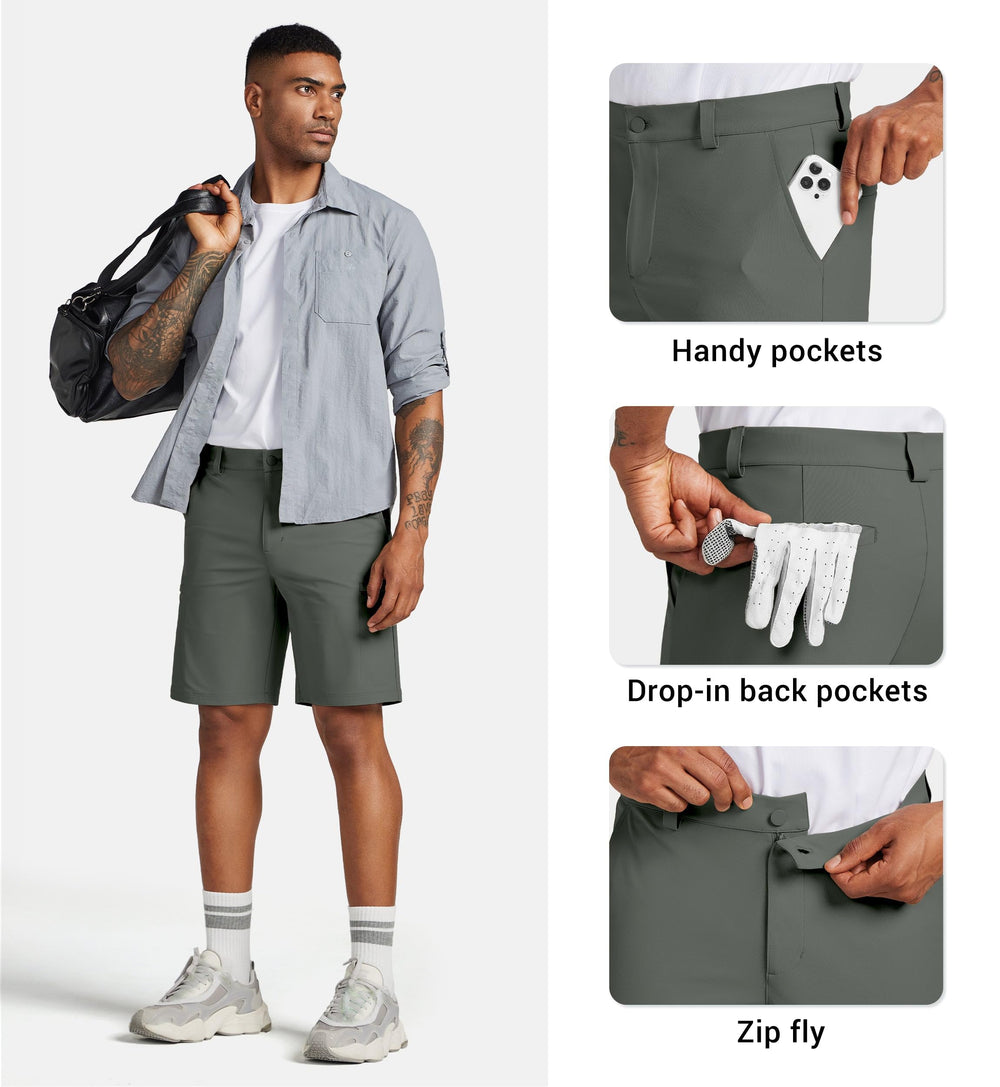Willit shorts 9-inch inseam for balanced length