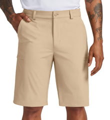 Willit flat-front shorts feature a clean front closure for a sleek professional look