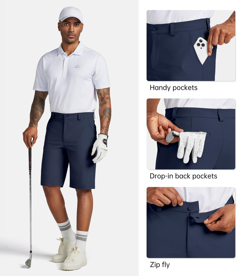 Willit navy 11in shorts ready for golf and casual wear.