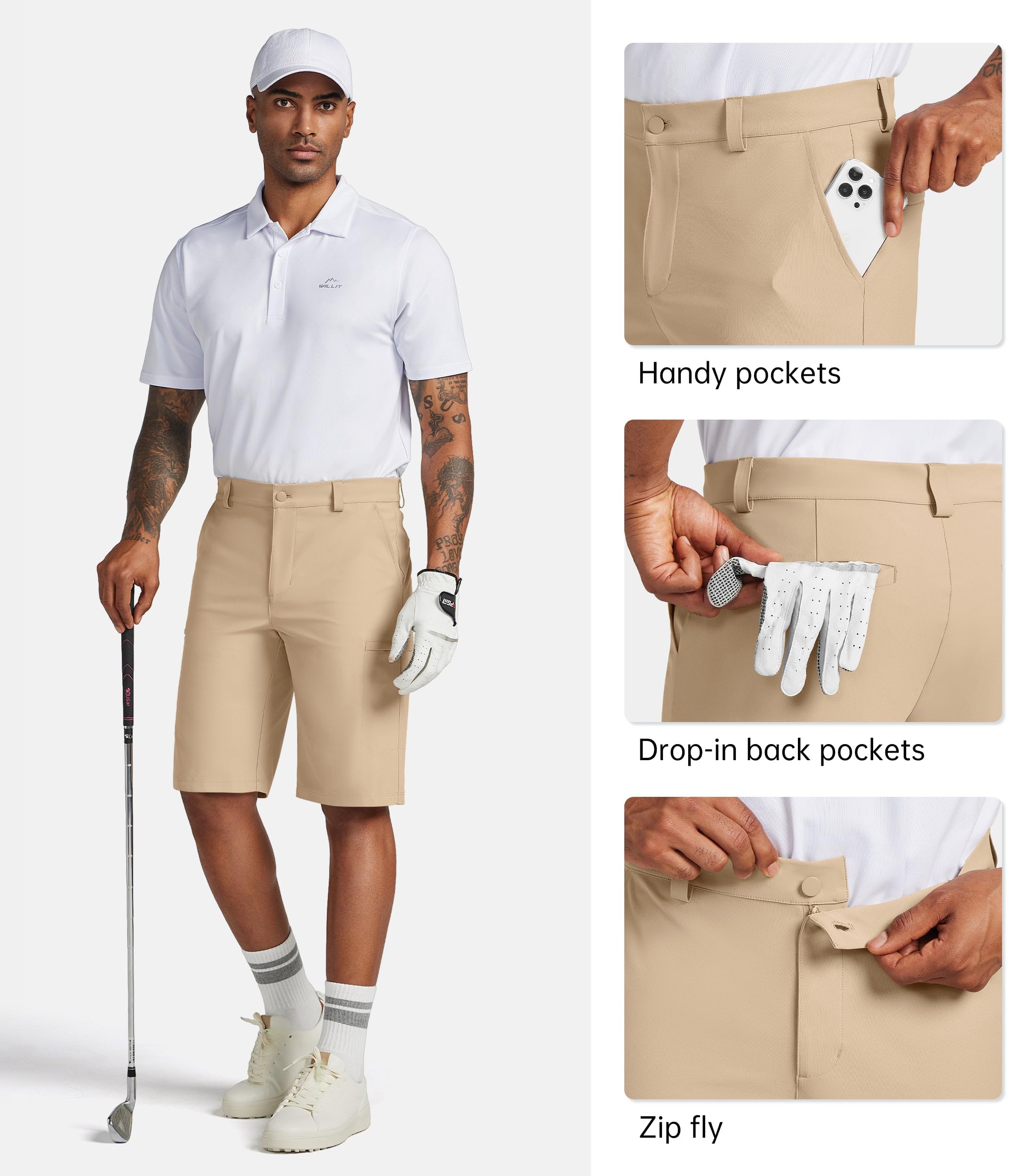 Willit shorts suit golf and business settings with ease