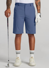 Willit men's golf shorts quick-dry fabric closeup demonstrating moisture-wicking performance.