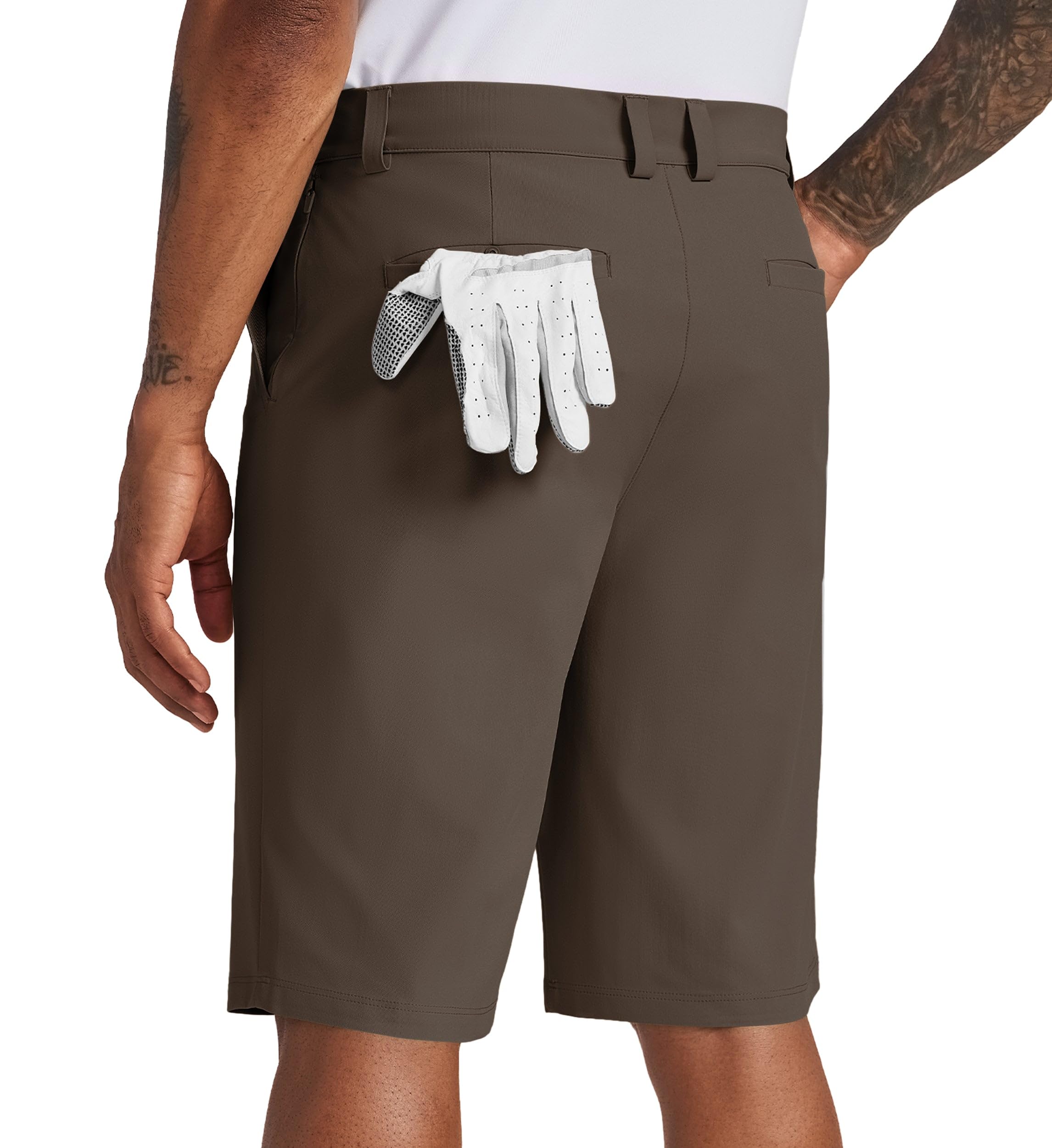 Willit men's golf shorts quick-dry fabric with side pocket for on-course performance