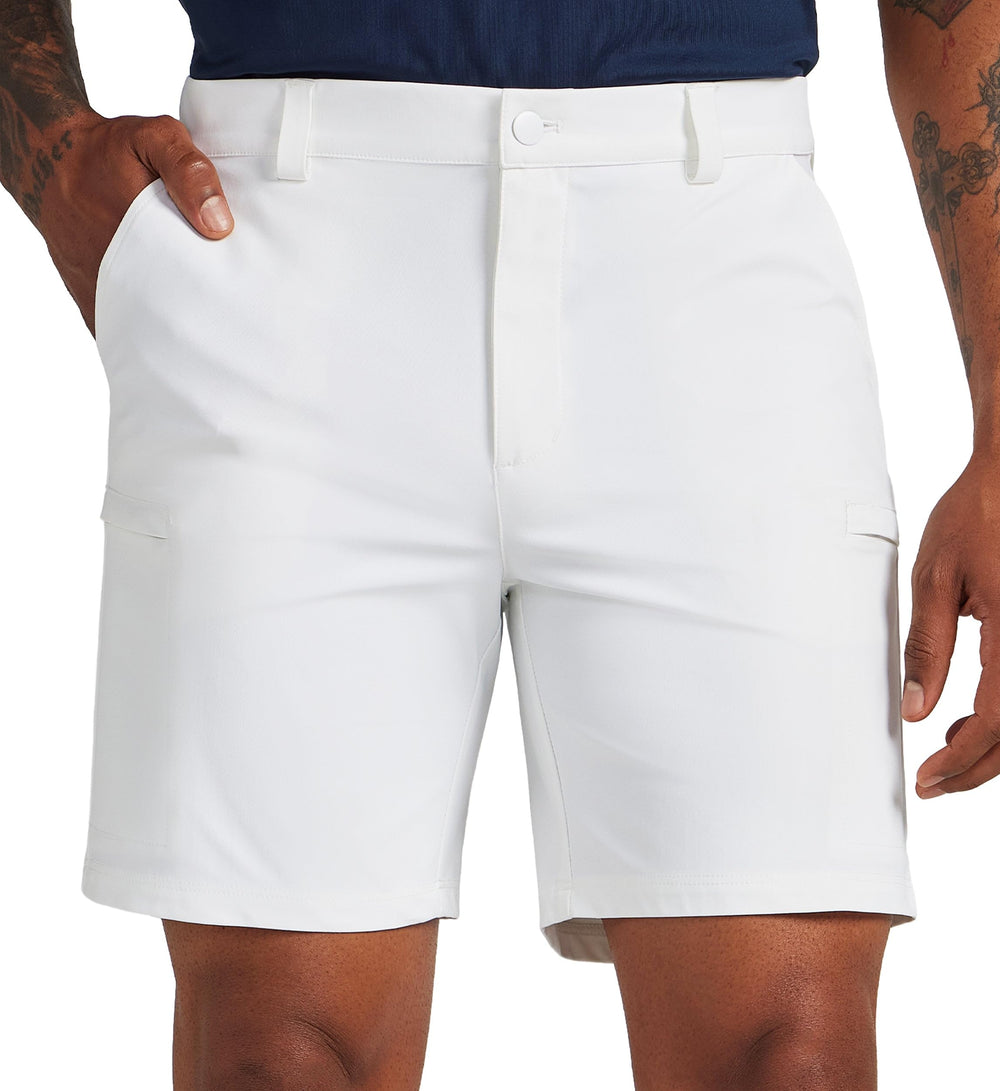 Willit mens golf shorts zip pockets illustrating secure storage during busy rounds